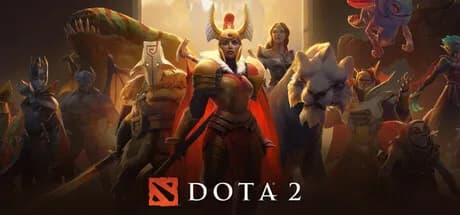 Логотип Dota 2 на фоне патча 7.41f