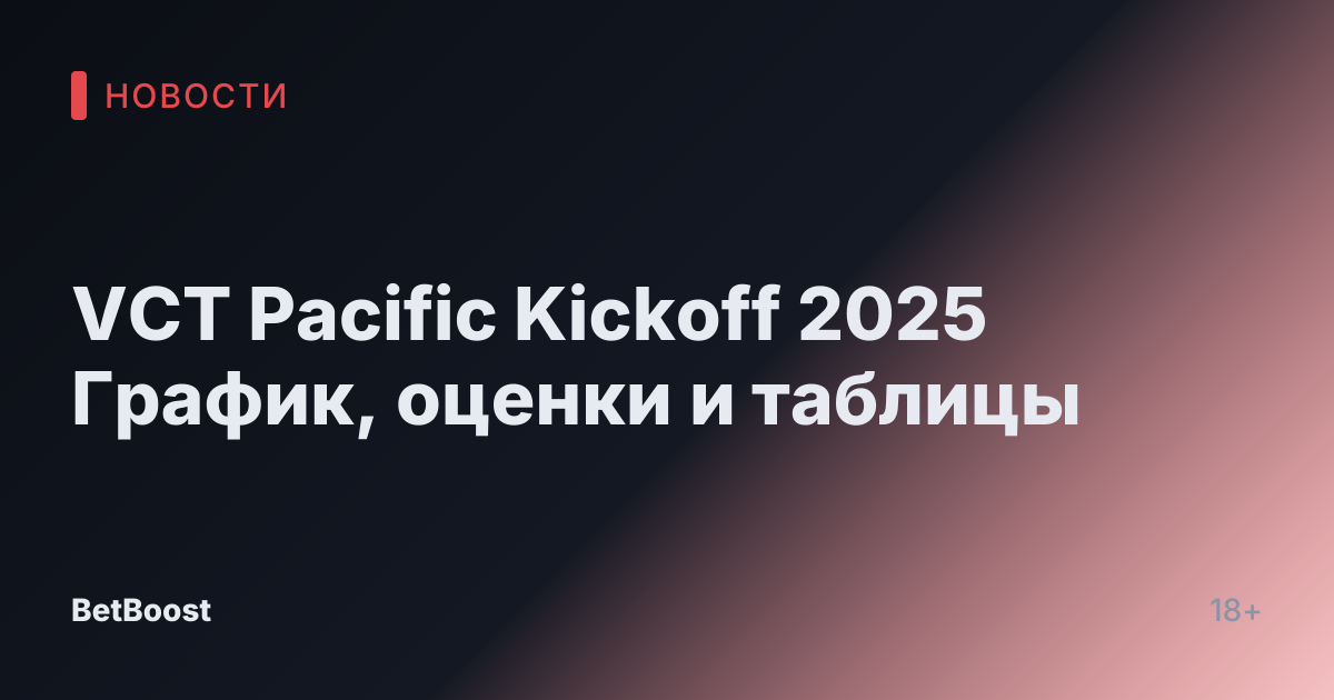 VCT Pacific Kickoff 2025 График, оценки и таблицы