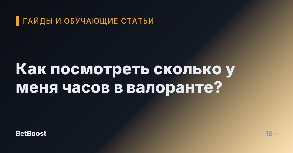 Как посмотреть сколько у меня часов в валоранте?