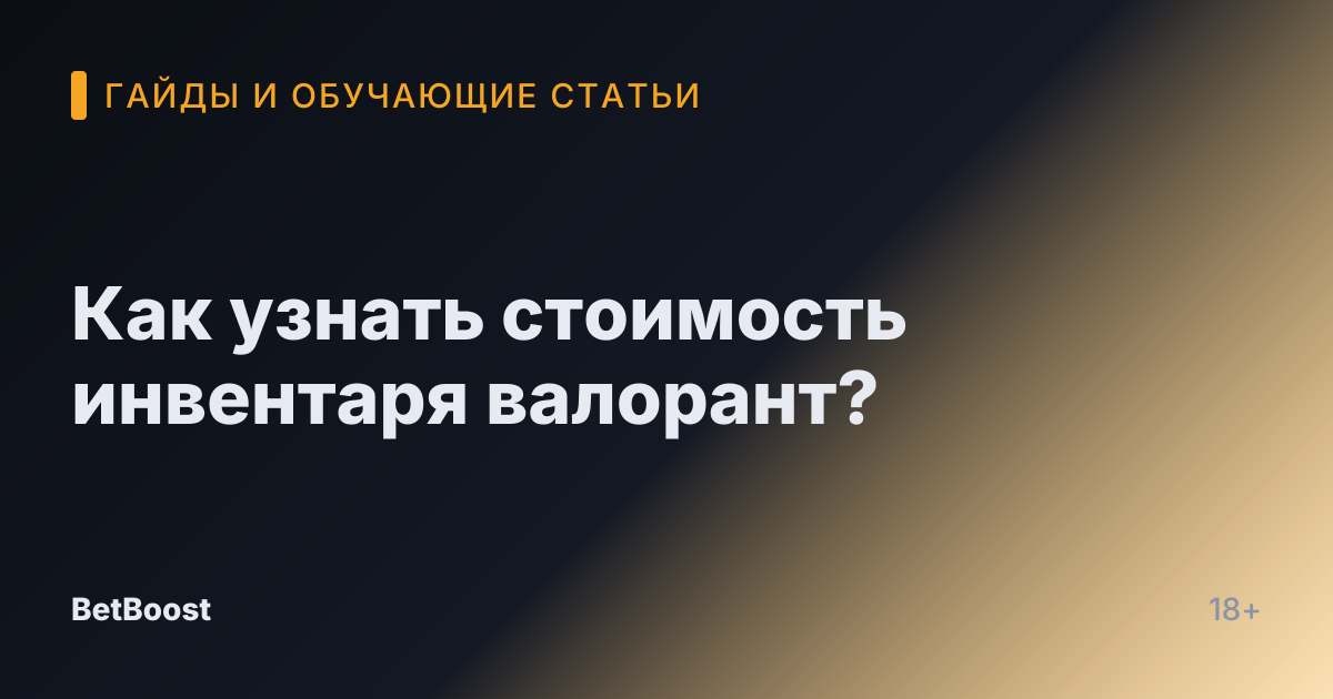 Как узнать стоимость инвентаря валорант?
