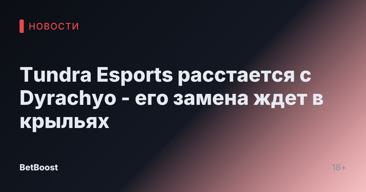 Tundra Esports расстается с Dyrachyo - его замена ждет в крыльях