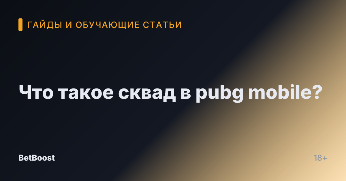 Что такое сквад в pubg mobile?