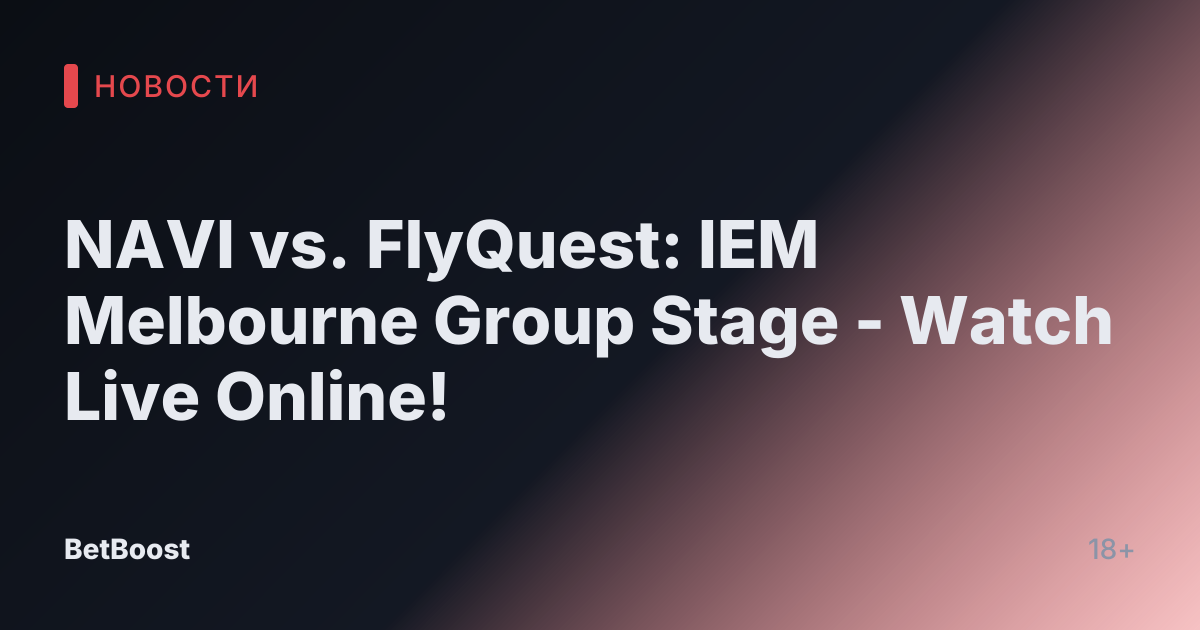 NAVI vs. FlyQuest: IEM Melbourne Group Stage - Watch Live Online!