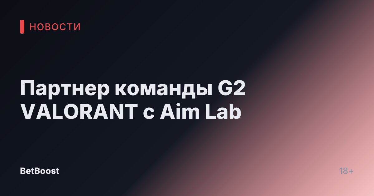 Партнер команды G2 VALORANT с Aim Lab