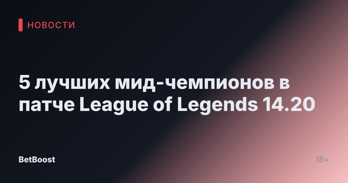 5 лучших мид-чемпионов в патче League of Legends 14.20