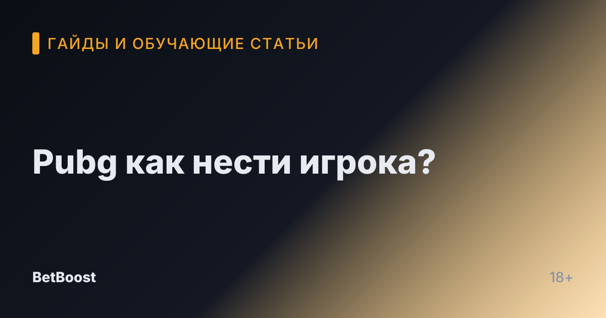 Pubg как нести игрока?