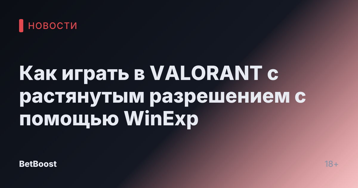 Как играть в VALORANT с растянутым разрешением с помощью WinExp