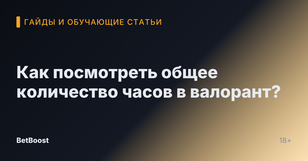Как посмотреть общее количество часов в валорант?
