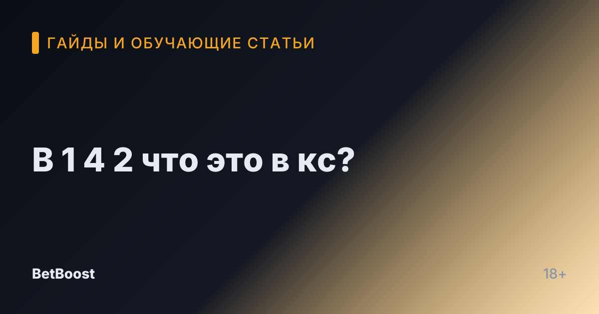 B 1 4 2 что это в кс?