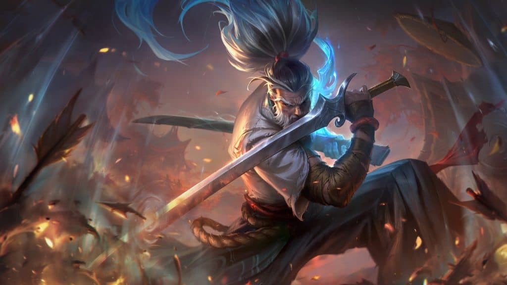 Официальная заставка для скина Foreseen Yasuo.