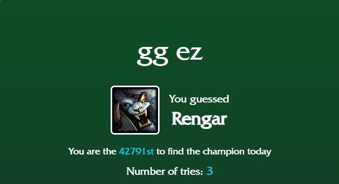 gg ez rengar лодл