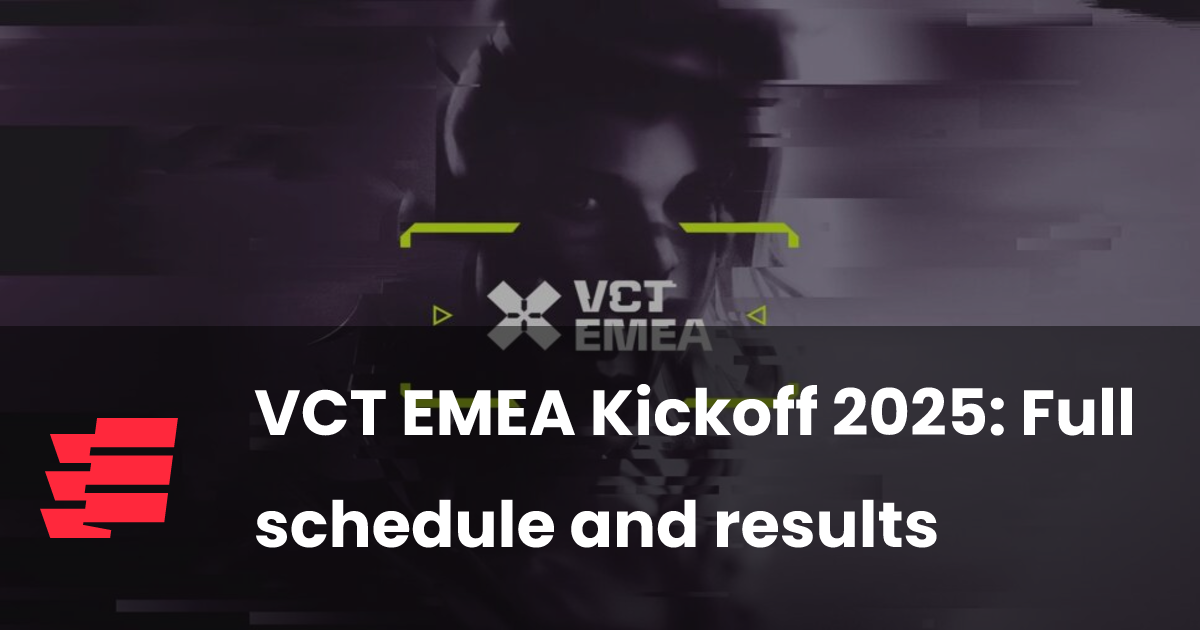 VCT EMEA Kickoff 2025: полное расписание и результаты